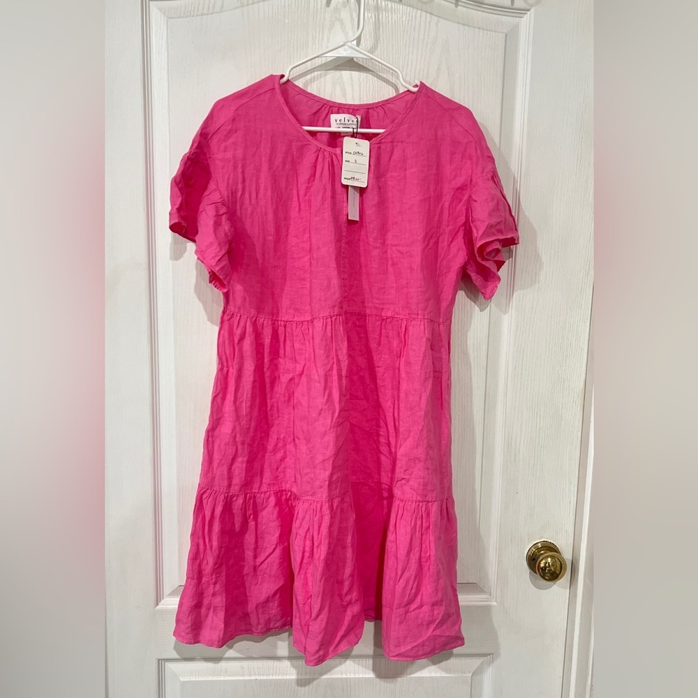 NWT Velvet by Graham and Spencer Pink Dress - Picture 2 of 13